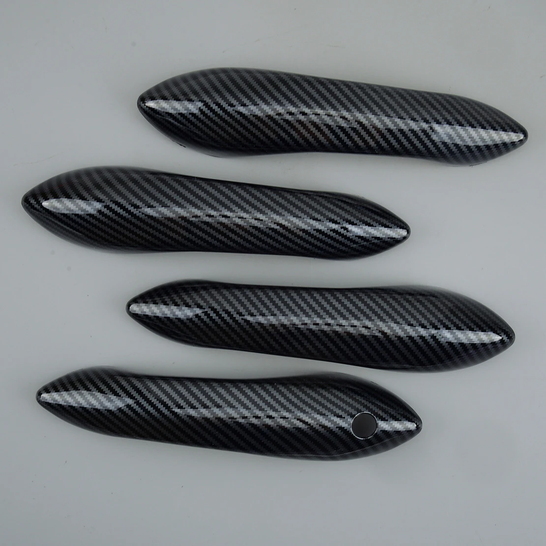 4Pcs Carbon Fiber Style Car Exterior Door Handle Cover Trim Fit For BMW 5 Series F10 2016 2015 2014 2013 2012 2011