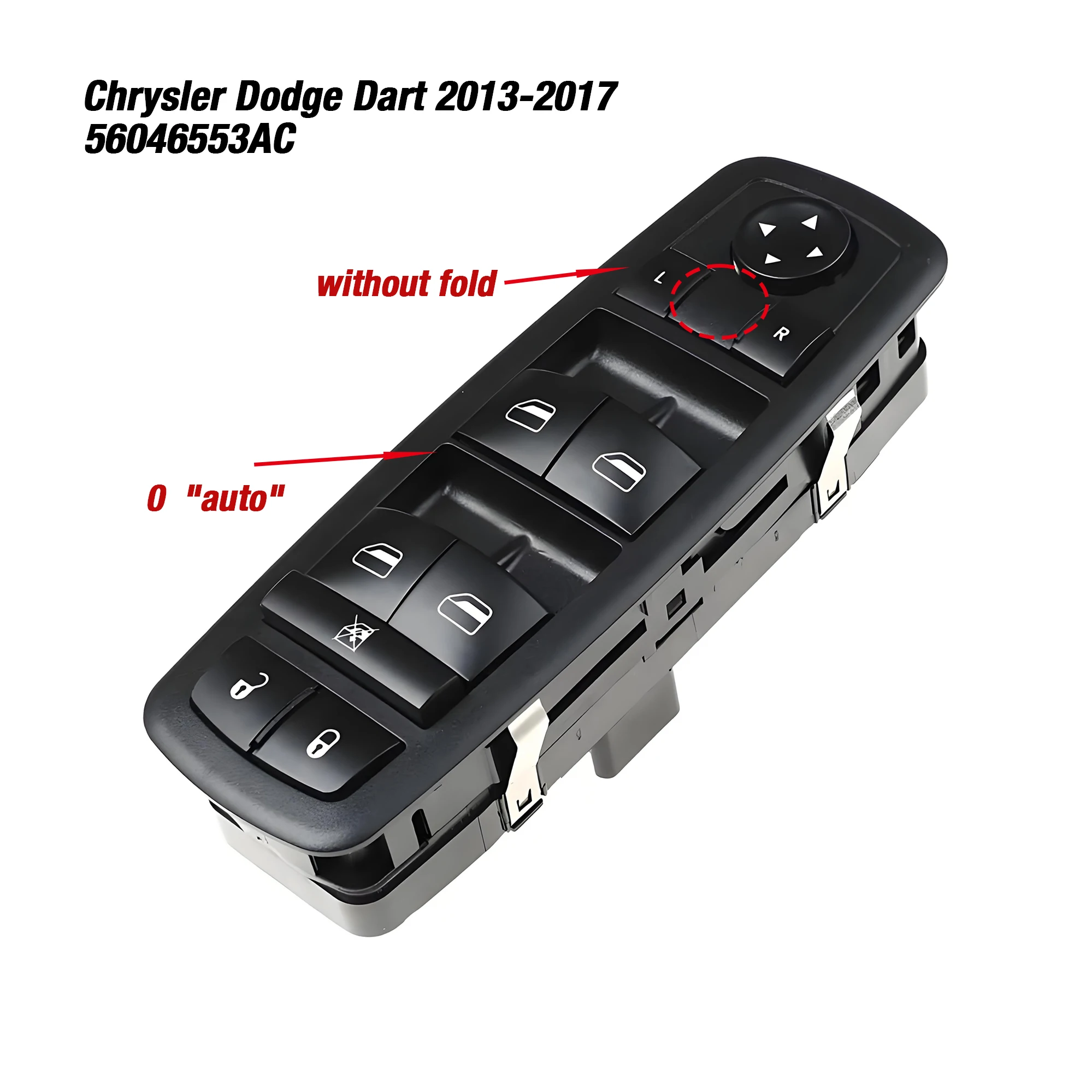 

56046553AC 68271203AB For Chrysler 200 Dodge Dart Jeep Cherokee 2013-2017,Left Driver Power Window Glass Lifter Master Switch