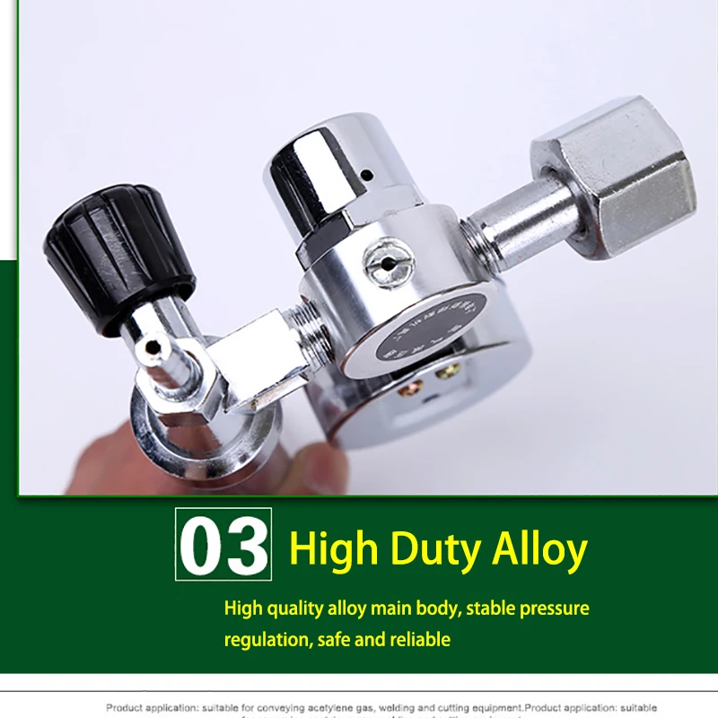 Aluminium Alloy 0-25Mpa Argon Regulator co2 Regulator Air Pressure Reducer Gas Reducer Argon Reducer G5/8