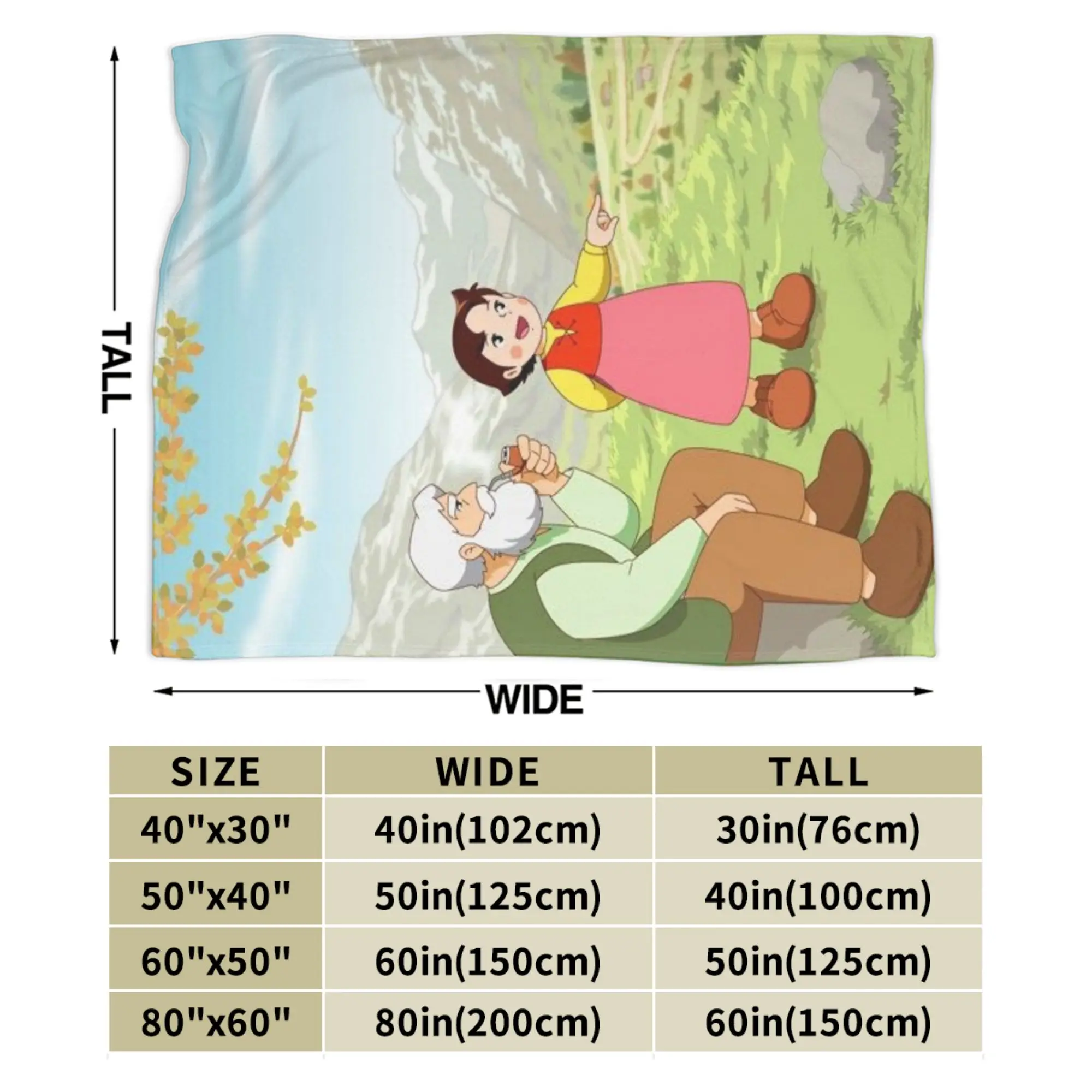 هايدي، بطانيات فتاة جبال الألب، خفيفة الوزن، رقيقة من الصوف، هدايا مريحة، رمي البطانيات، المفرش #5
