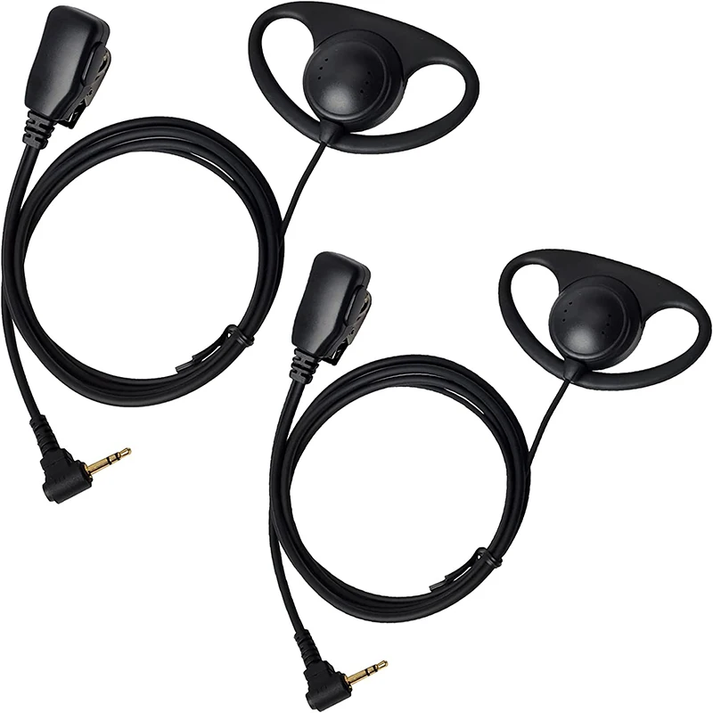 2.5mm Police Security Headset D-Ring Earpiece Earphone for Motorola CB Radio Walkie Talkie TLKR T5 T7 MD200 XTR446 T6500 T200TP