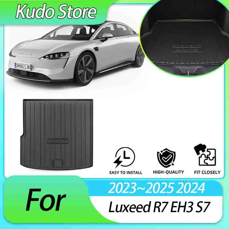 

Coverage Custom Car Trunk Mats For Luxeed R7 EH3 S7 2023~2025 2024 2024 Storage Carpets Waterproof Luggage Cushion Accessories.