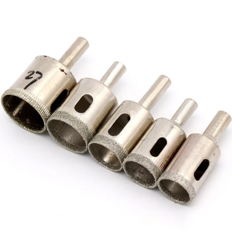 1pcs 4-80mm Saw Hole Drill Bit Diamond Coated Electroplated Glass Bit Cutter Tile Marble Diamond Glass Hole Opener 8mm Shank
