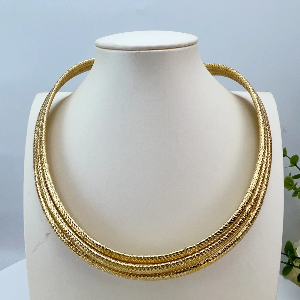 Latest Brazilian Exquisite Handmade Beautiful Necklace Wedding Party Accessories Fashion Women Jewelry Set FHK28784