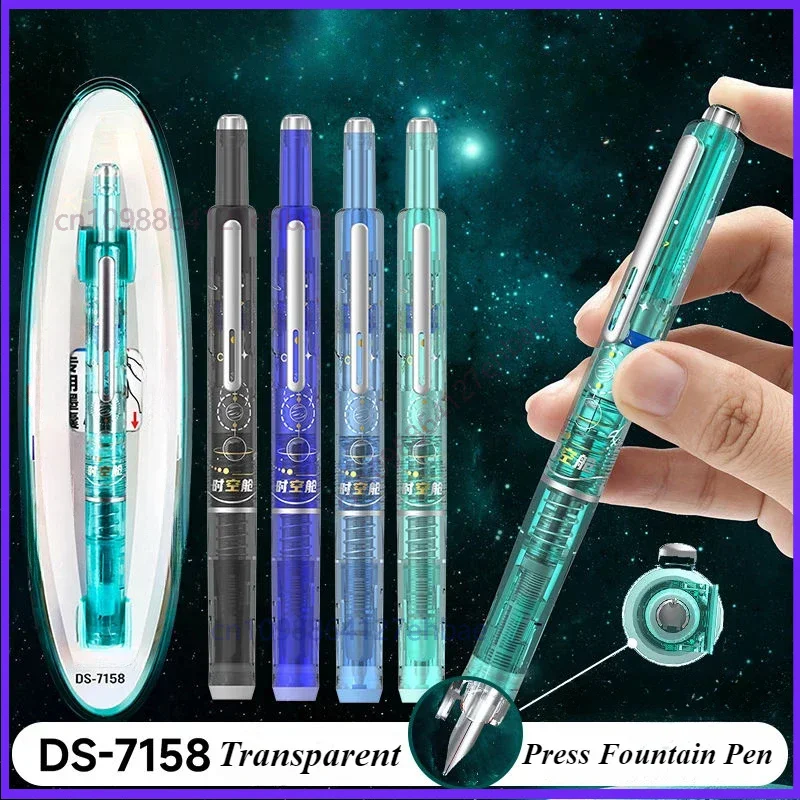 Перьевая ручка Dianshi Press Iridium Gold с колпачком EF 0,38 мм, чернильная ручка, доступны картриджи, школьные принадлежности, письмо Jinhao 10 Перьевая ручка Dianshi Press Iridium Gold с колпачком EF 0,38 мм, чернильная ручка, доступны картриджи, школьные принадлежности, письмо Jinhao 10