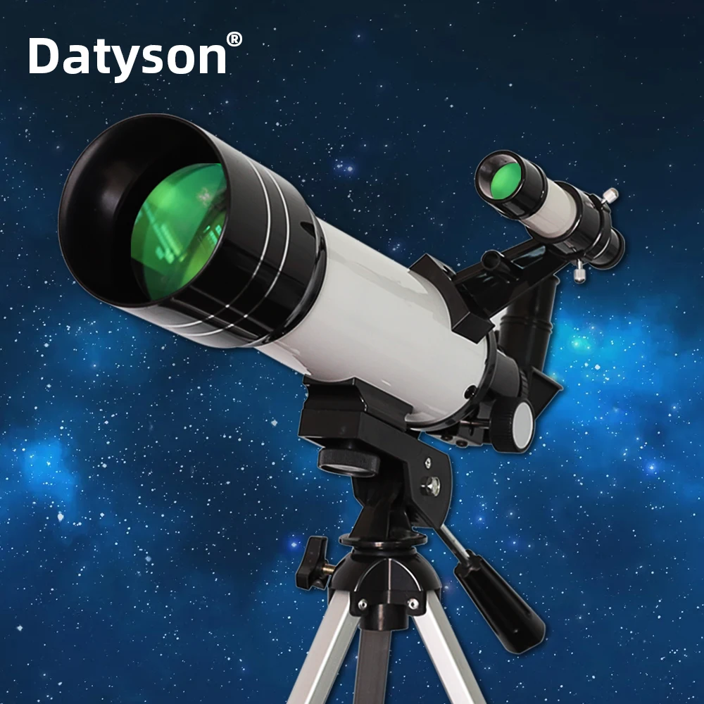 Datyson 200X Telescope 70mm Apeture 400mm Focal Length -Good Travel Scope with Tripod for Kids and Beginners