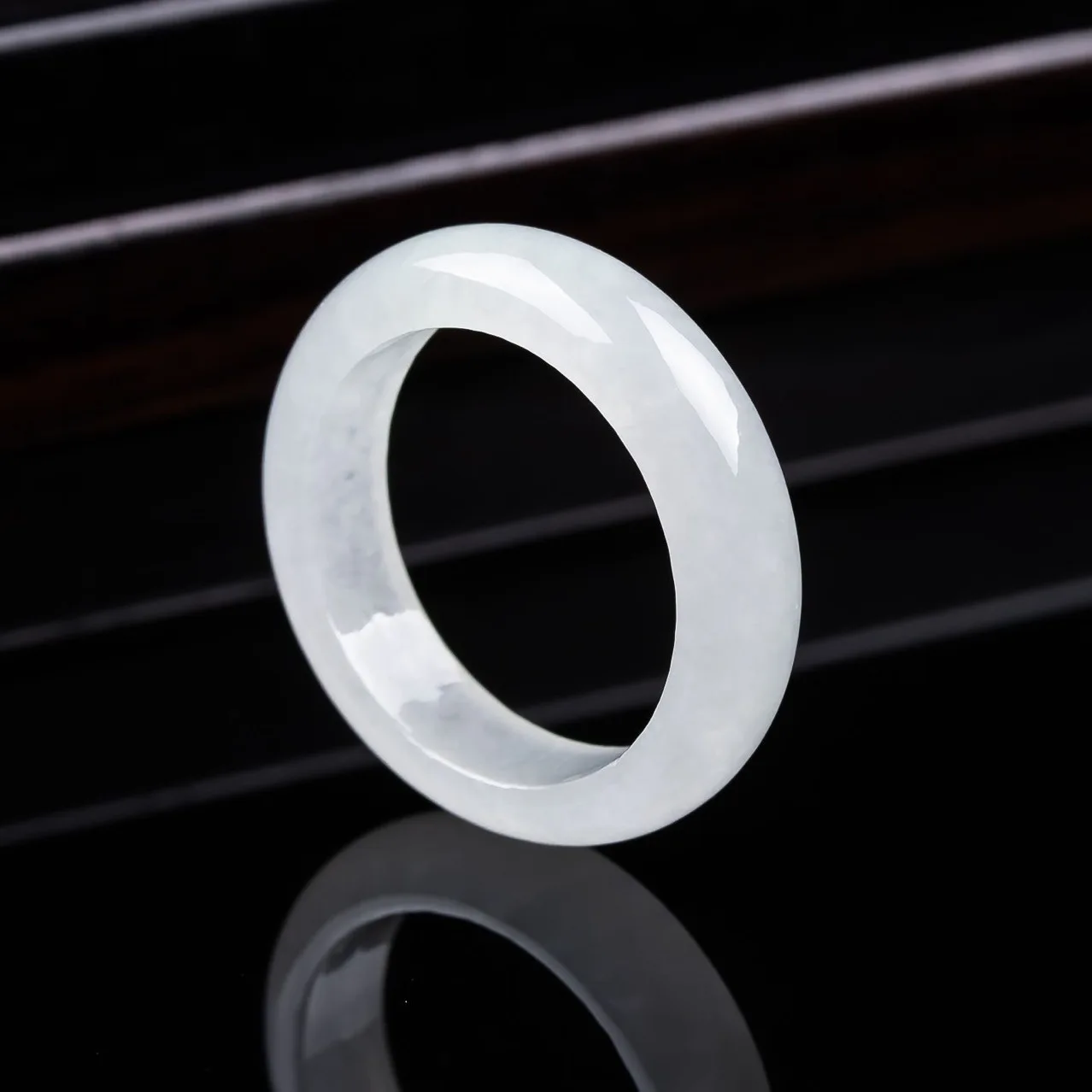 

White Myanmar Jadeite Ring Luxury Gemstone Vintage Talismans Amulet Charm Gifts for Women Men Real Burmese Jade Fashion