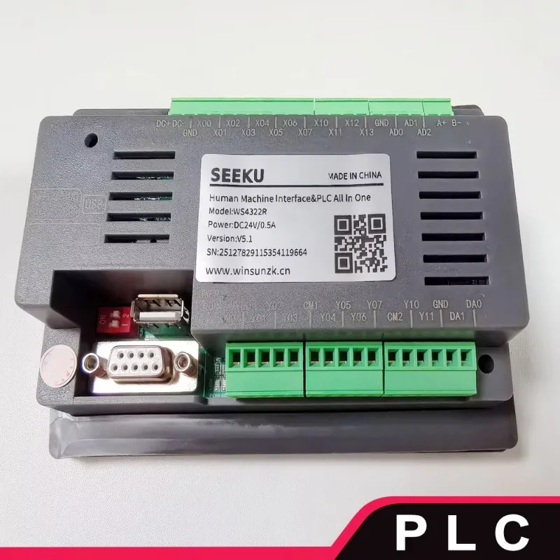 PLC HMI All in One 4 3 4.3 Inch HMI Integrated PLC with Control Panel PLC-HMI Combo With RS485 RS233