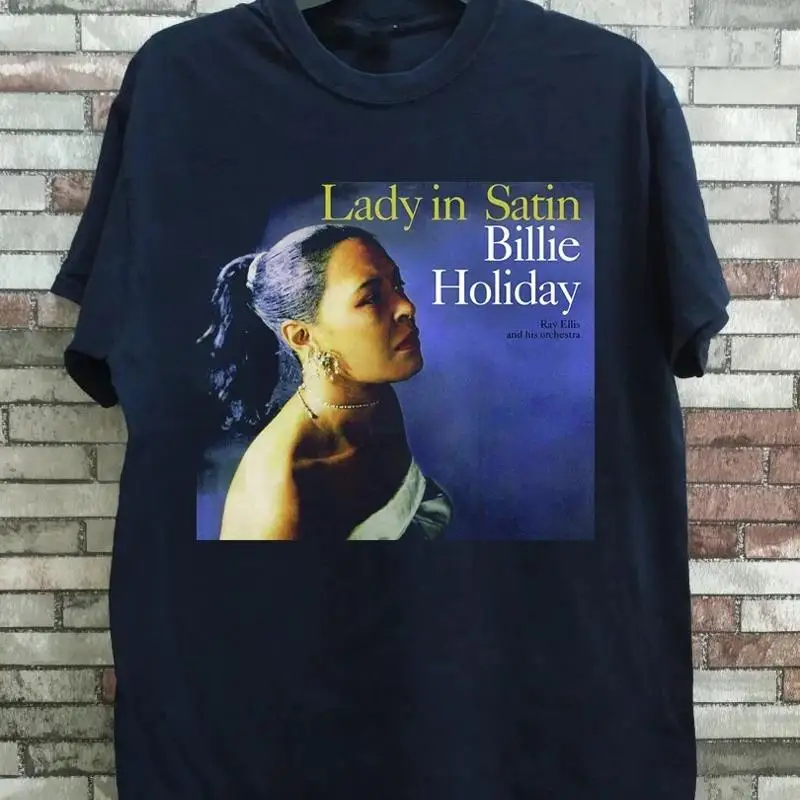 Billie Holiday Lady In Satin Album Cover T-Shirt