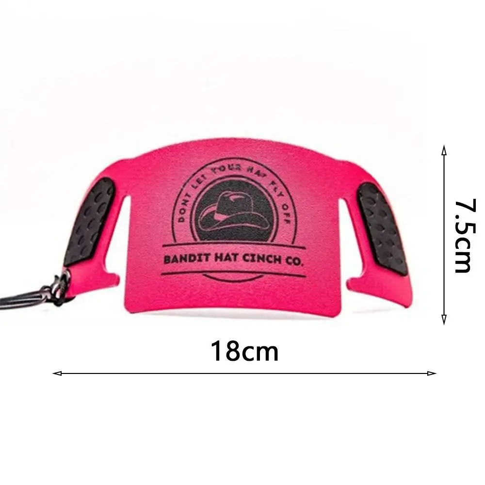 Moda cor sólida chapéu de cowboy cinch destacável com cordão chapéu corda chaveiro chapéu cinta ao ar livre