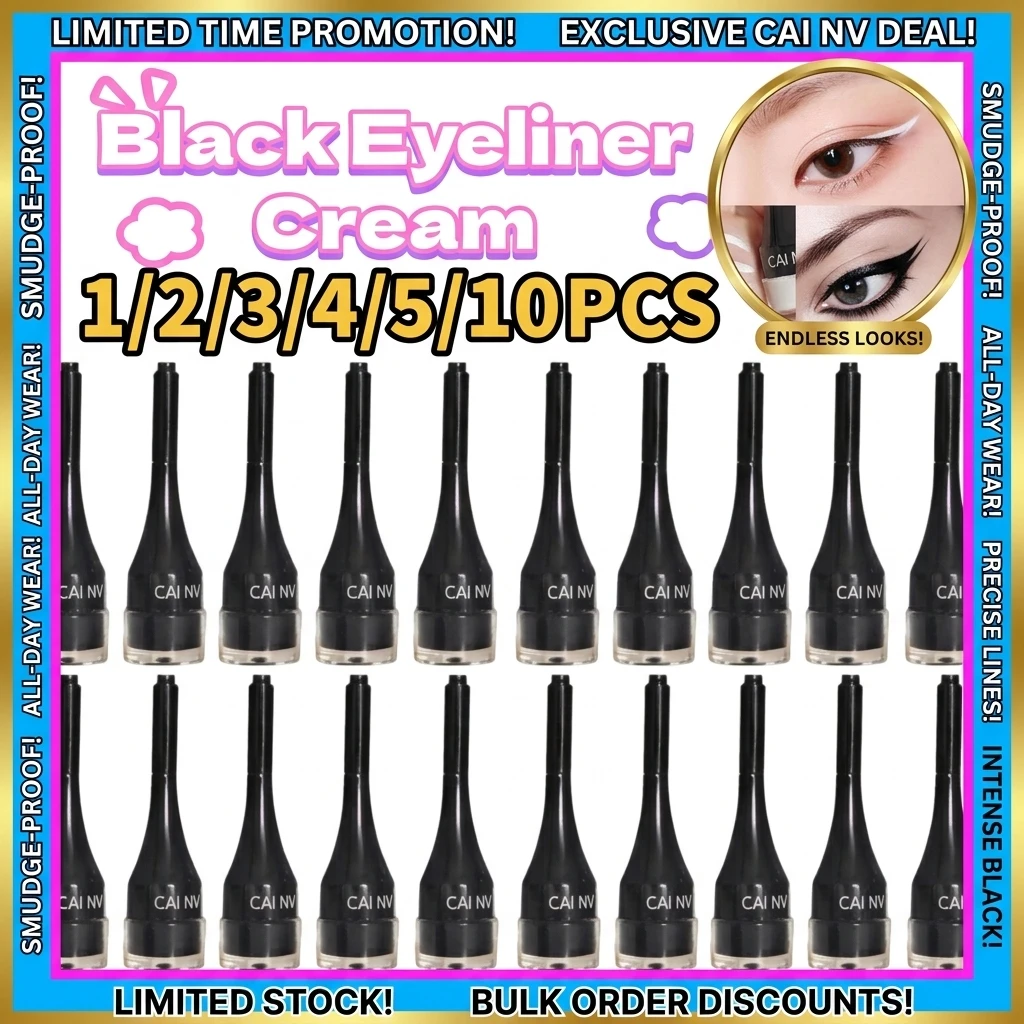 Matte Black Eyeliner Liquid Pen Lying Silkworm Pencil Brighten Corners of Eyes Ultra-thin Waterproof Pigment Cosplay Eyeshadow
