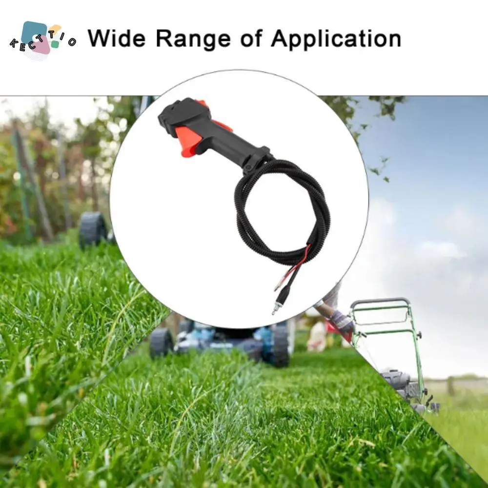 

Black Handle Lawn Mower Switch 26mm Tube On Off Switch Trigger Kill Switch Clamp Design Direct Throttle Brush Cutter Switch