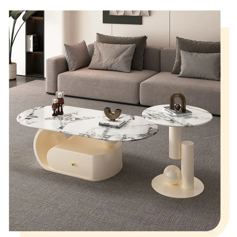A Luxury Design Coffee Tables Modern Legs Premium Oval Coffee Tables Marble Minimalist Mobili Per La Casa House Accessories