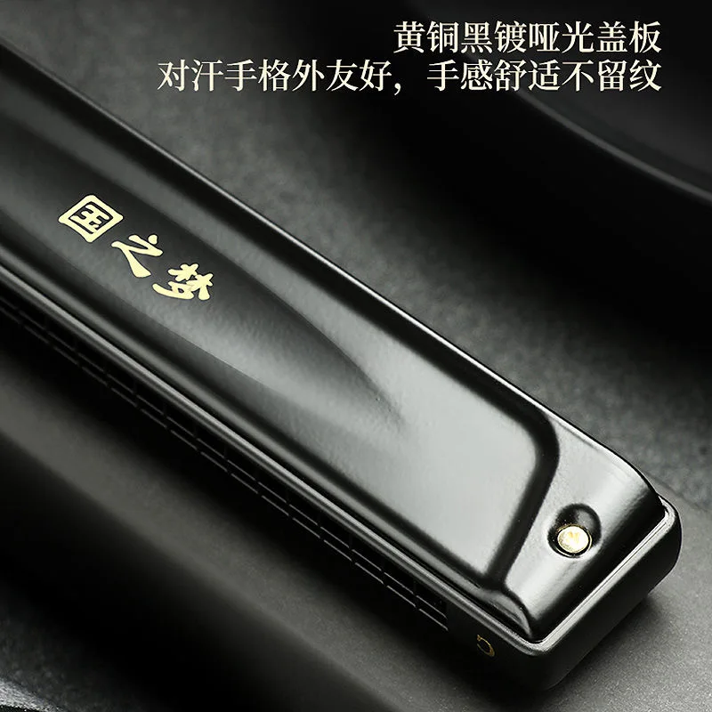 28-Hole Guoguang Harmonica Matte Cover Does Not Leave Fingerprints Harp Mouth Organ Professional Performance Harmonica