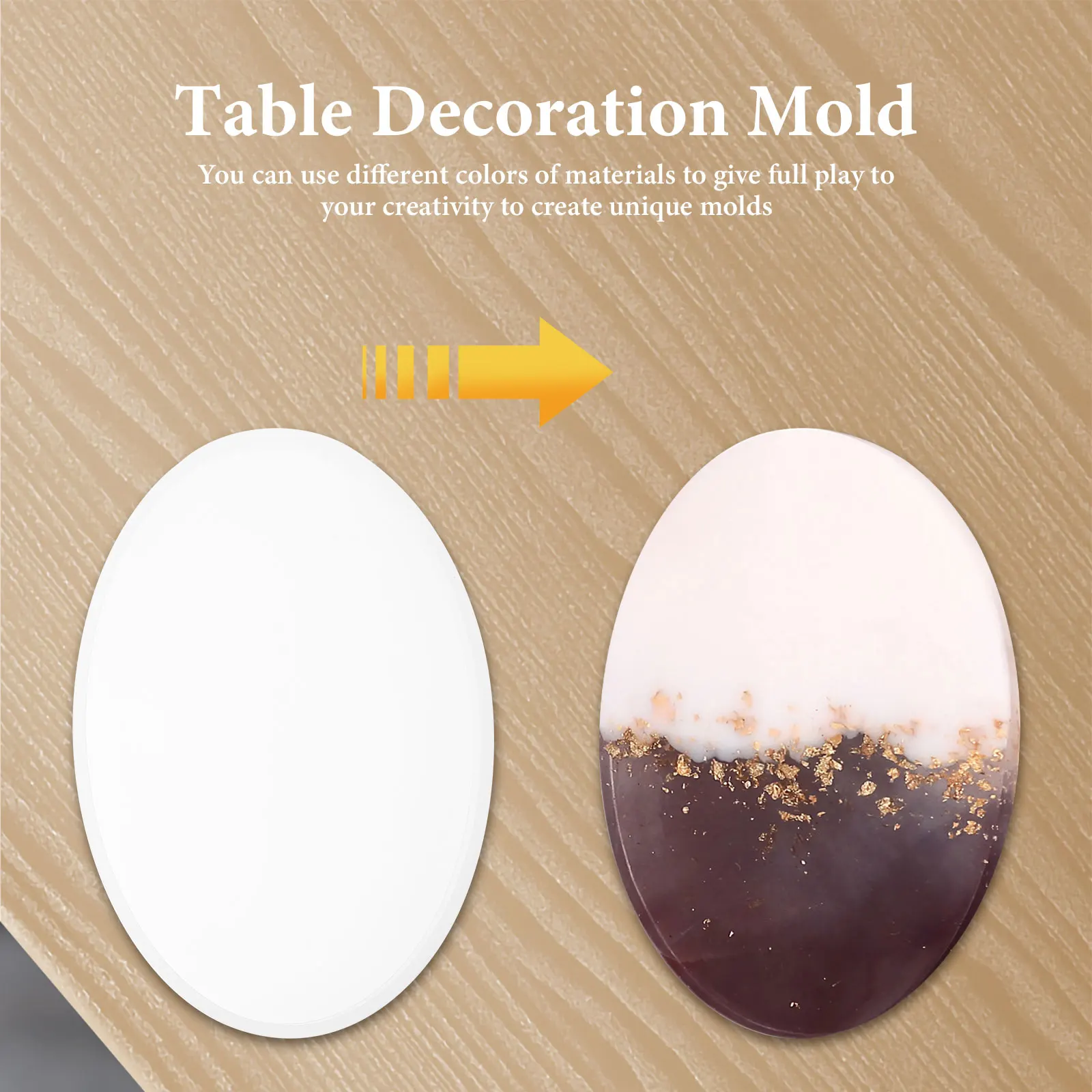 

3 pcs Crystal Epoxy Molds Silicone Table Decoration Mold Diy Handmade Craft Tool Durable Flexible Transparent Molds For Unique