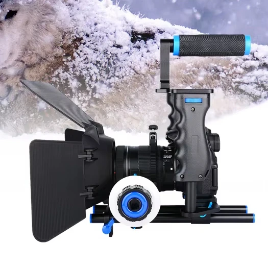 

C200 Camera Cage Kit With Cage Mount Rig Kit Follow Focus For Canon 5D MarkII III 700D 650D 600D For Fujifilm DSLR Camera