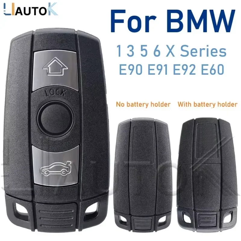 Remote Car Key Fob Shell Case Replacement For BMW 1 3 5 6 X Series For Smart Key Shell Blade Fob E90 E91 E92 E60 Remote Case