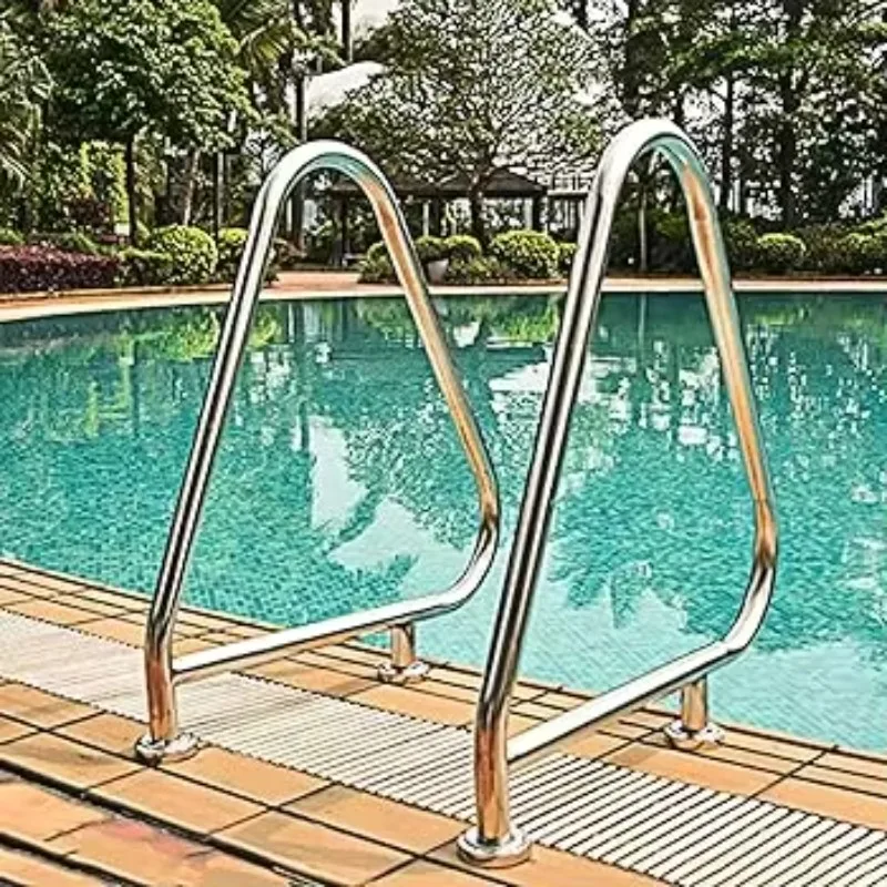 SS316 Stainless Steel Swimming Pool Ladder Anti Slip Pool Step Ladder Inground Above Ground Pool Accessories Equipment