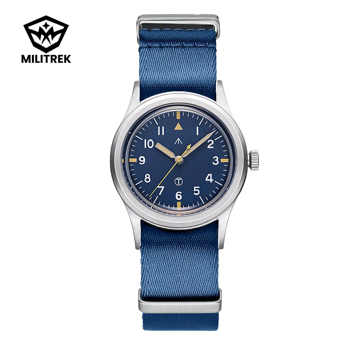 

MILITREK MT9003 Blue Men Quartz Wristwatch VH31 36mm Military Field Outdoor BGW9 C3 100M Waterproof Stainless Steel G10 Nylong