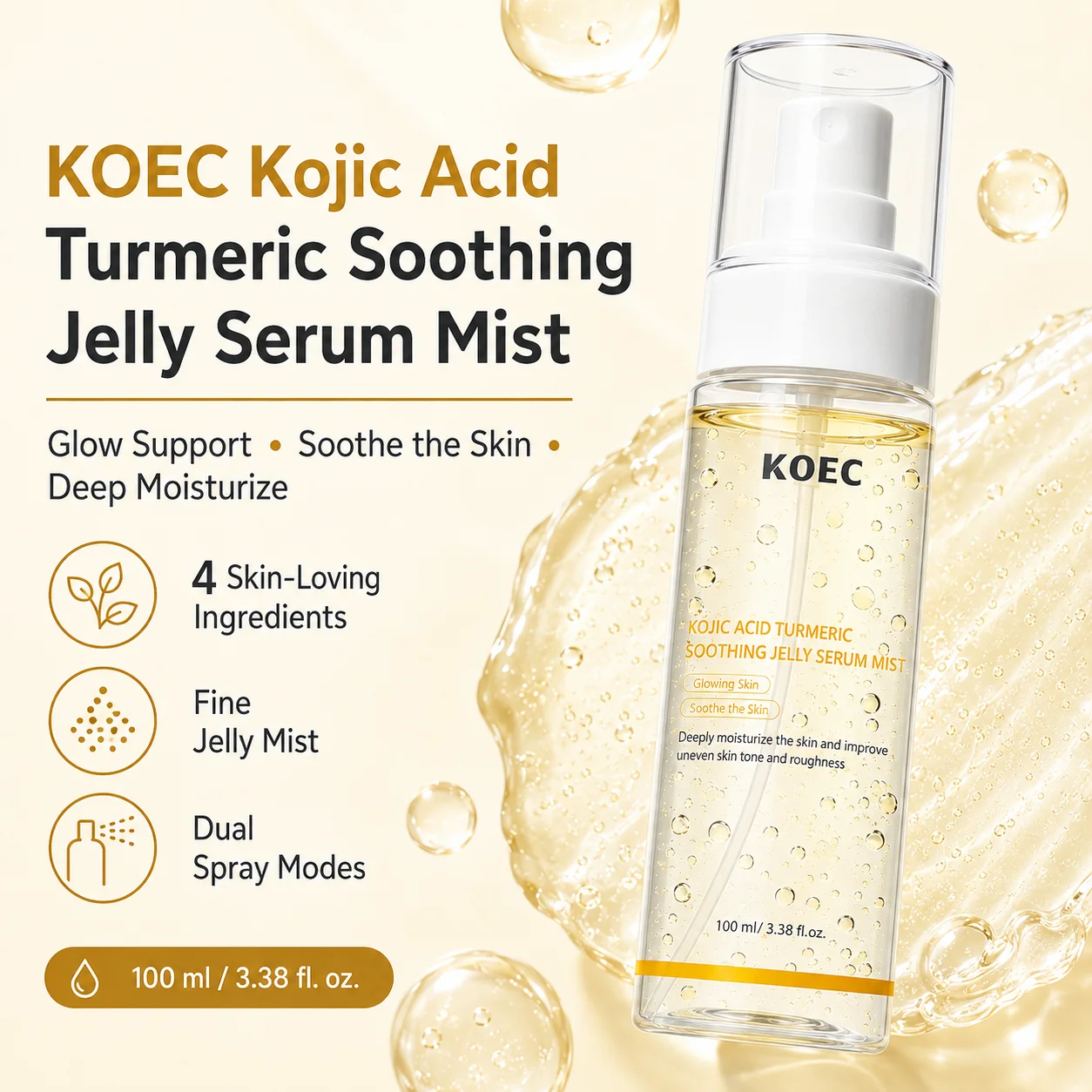 Hyaluronic Acid Serum - KOEC Kojic Acid & Turmeric Jelly