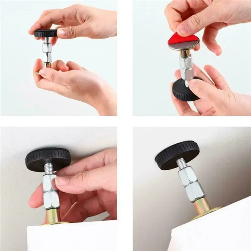 2pcs Self-adhesive Adjustable Thread Bed Frame Anti-Shake Tool Fixed Bed Anti-squeaking Telescopic Support Hardware Fasteners