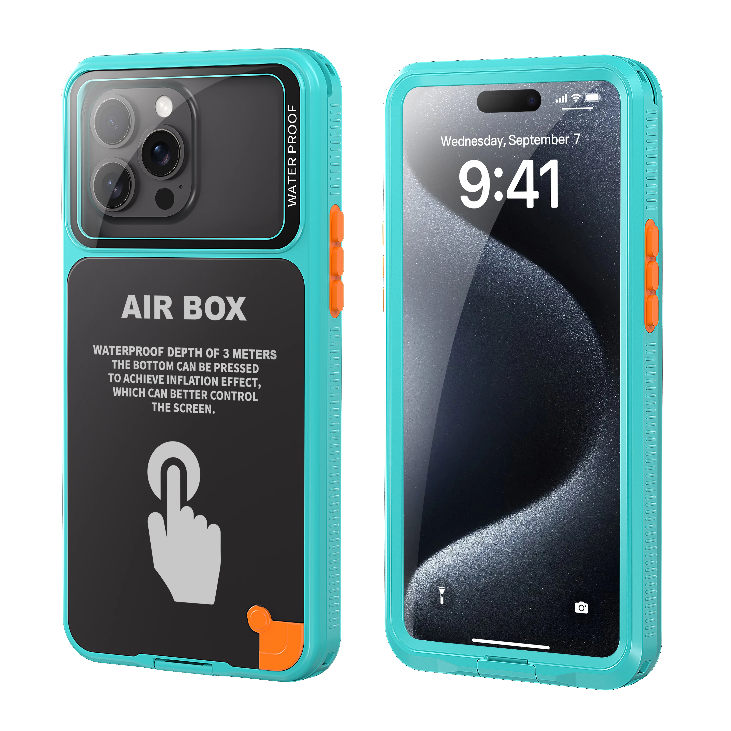 

Box Waterproof Phone Case, Suitable for iPhone 16 15 14 Plus 13 12 Pro Max, for Swimming and Diving, Underwater Touchscreen, Dustproof and Drop-Proof Protective Case