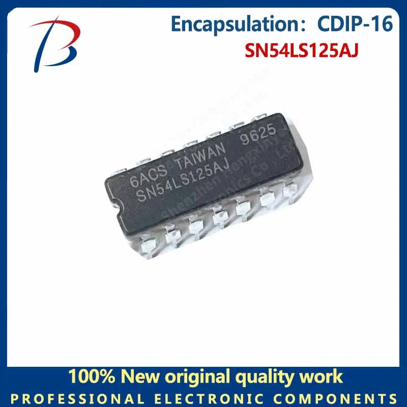 5pcs   The SN54LS125AJ packages the CDP-16 buffer and driver