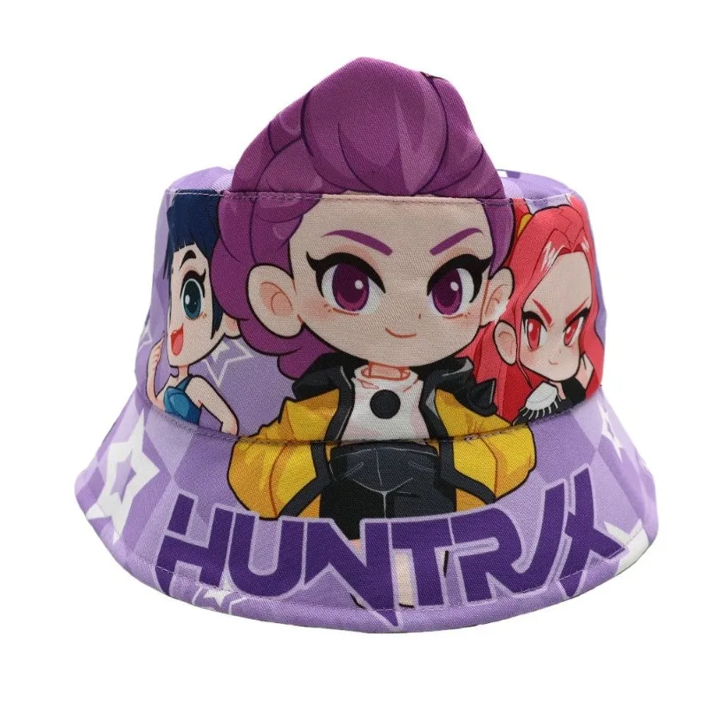 Cartoon Magical Witch Hunters Bucket Hat 3D-Druck-Sonnenkappe für kleine Jungen und Mädchen, Kleinkind-Outdoor-Hut