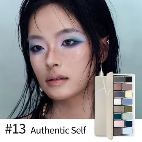 Cheeryep Aauthcntice Sell Qianyan 16 Color EyeShadow Palette Pink Brown Cowboy Blue Multicolor Matte Pearl Smoky Eye Makeup