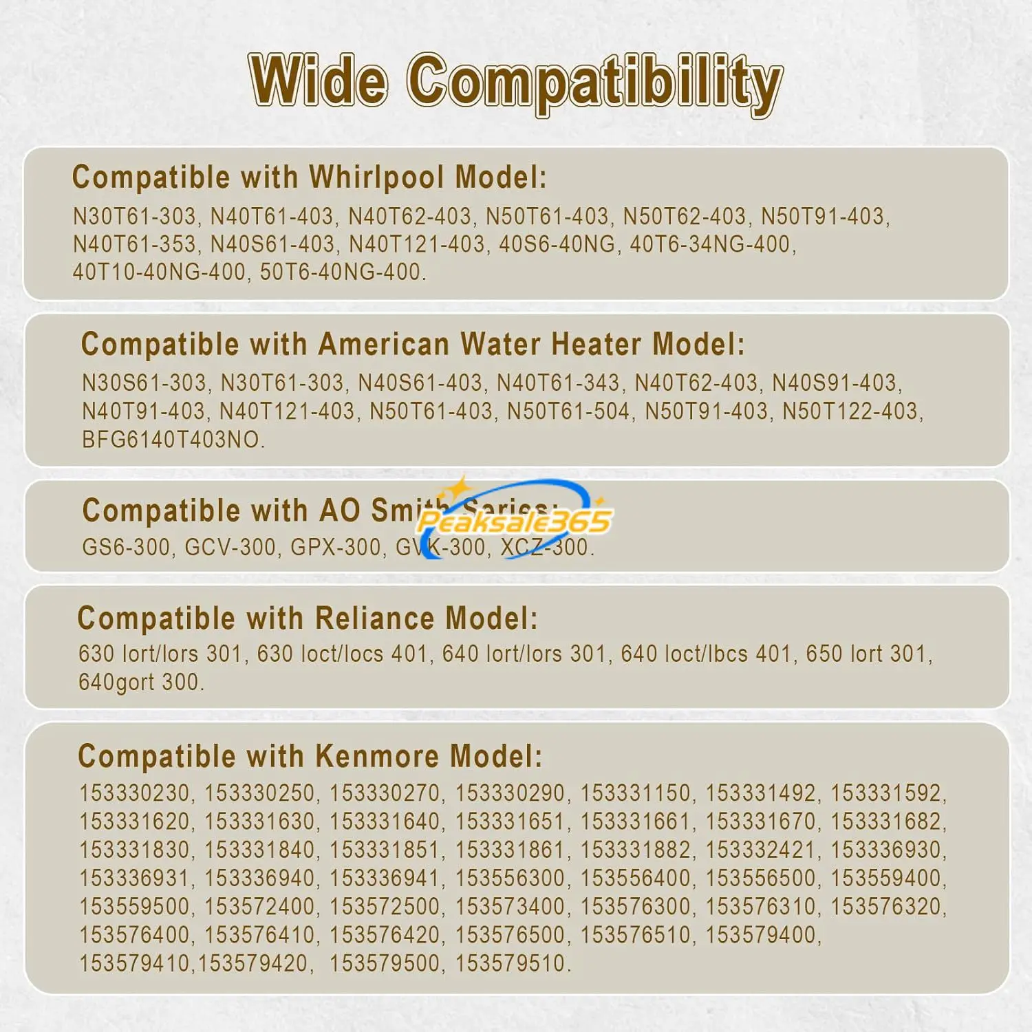 100112330 9007876 9007877 Water Heater Pilot Assembly Natural Gas Thermopile for Reliance Whirlpool A.O. Smith Kenmore 300 301