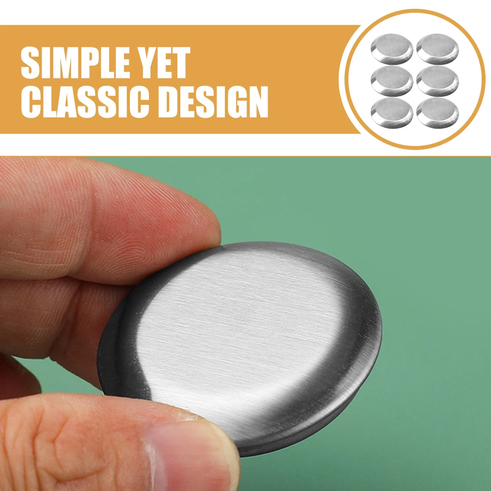

6pcs Stainless Steel Sink Hole Covers 25MM Round Plugs for Kitchen Faucet Soap Dispenser Leak Proof Easy Install