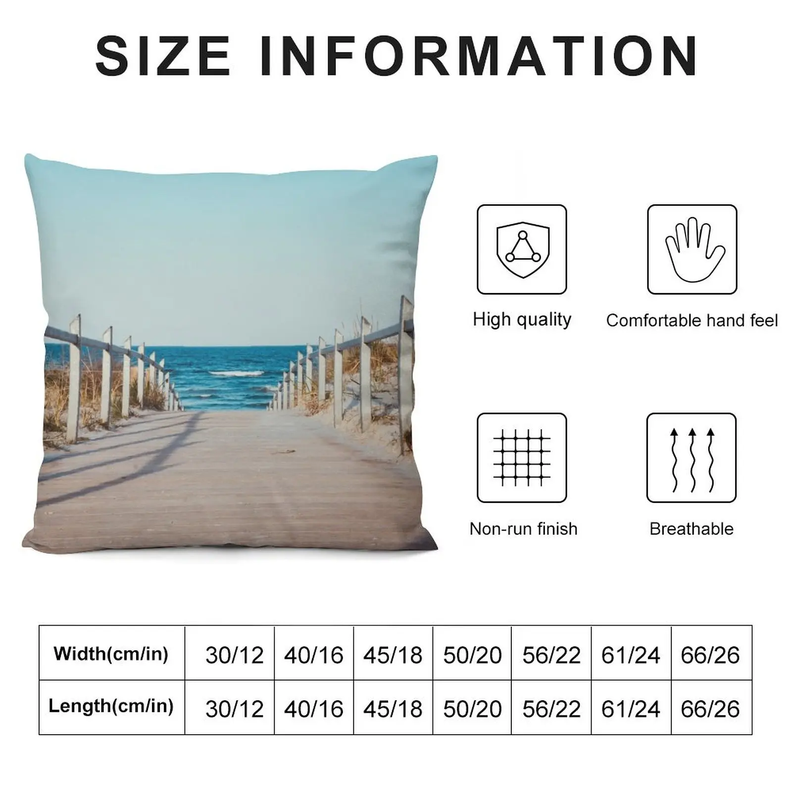 Beach Boardwalk Throw Pillow Pillowcases Pillow Cover pillow