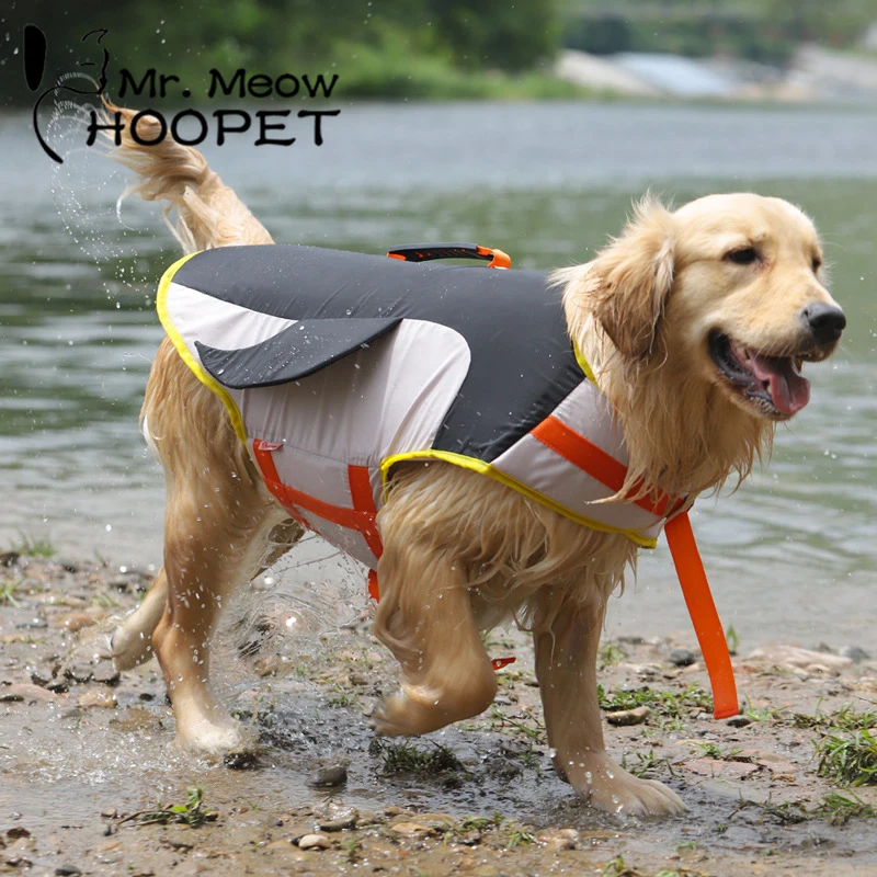 HOOPET Pet Personal Flotation Device Dog Life Jacket Dog Life Jacket Light Off Clothing Reflective Swimsuit Pet Buoyancy Jacket