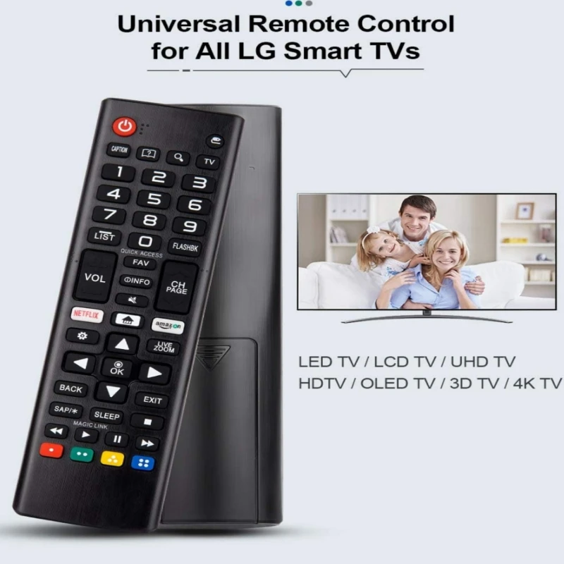 Universal Remote Control for All  Smart TV LCD LED OLED UHD HDTV Plasma Magic 3D 4K Webos TVS