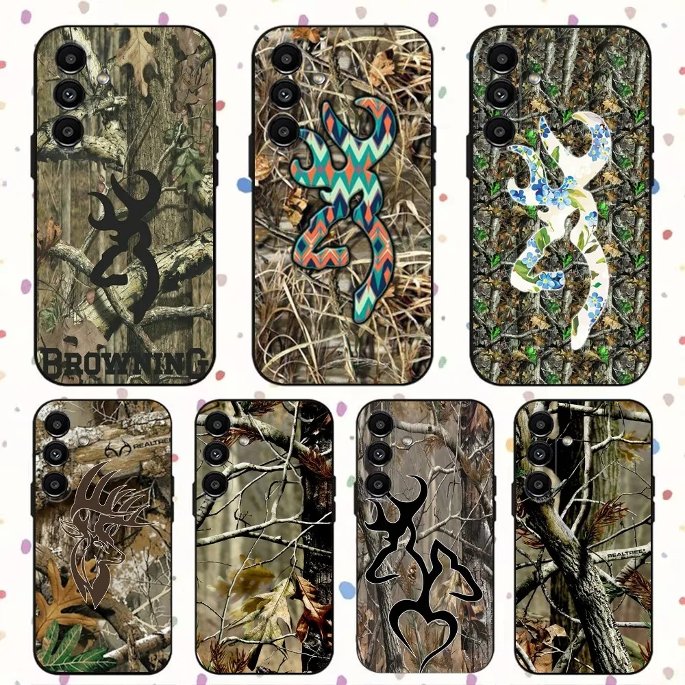 

Deer Hunting Camo Phone Case For Samsung S24,S21,S22,S23,S30,Ultra,S20,Plus,Fe,Lite,Note,10,9,5G Black Soft Cover
