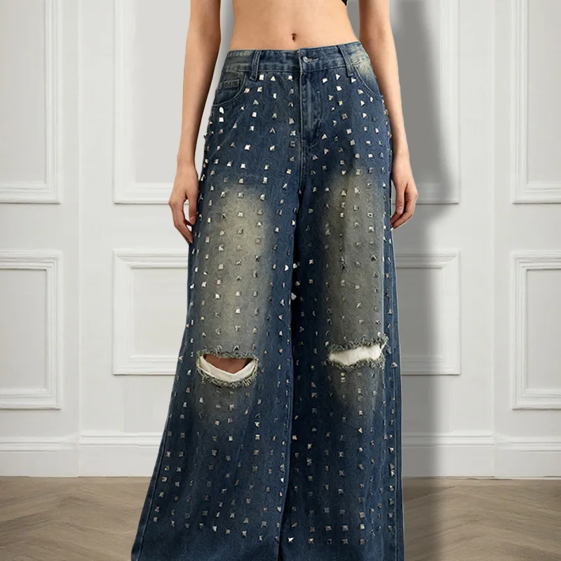 

Осенние новые персонализированные повседневные джинсы с горячим тиснением для женской моды, сексуальные и пикантные джинсы для девочек