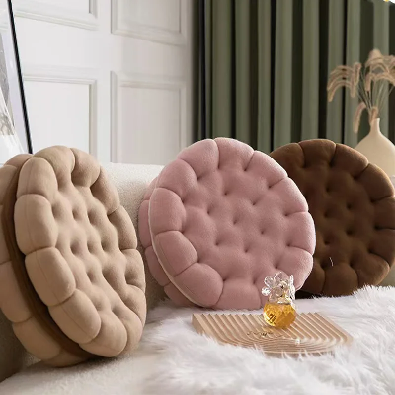 Emulational Sandwich Lovely Cookie Soft Cushion Cushion Chair Ground Tatami Pad Office Sedentary Plus Thick Mat For Office Nap