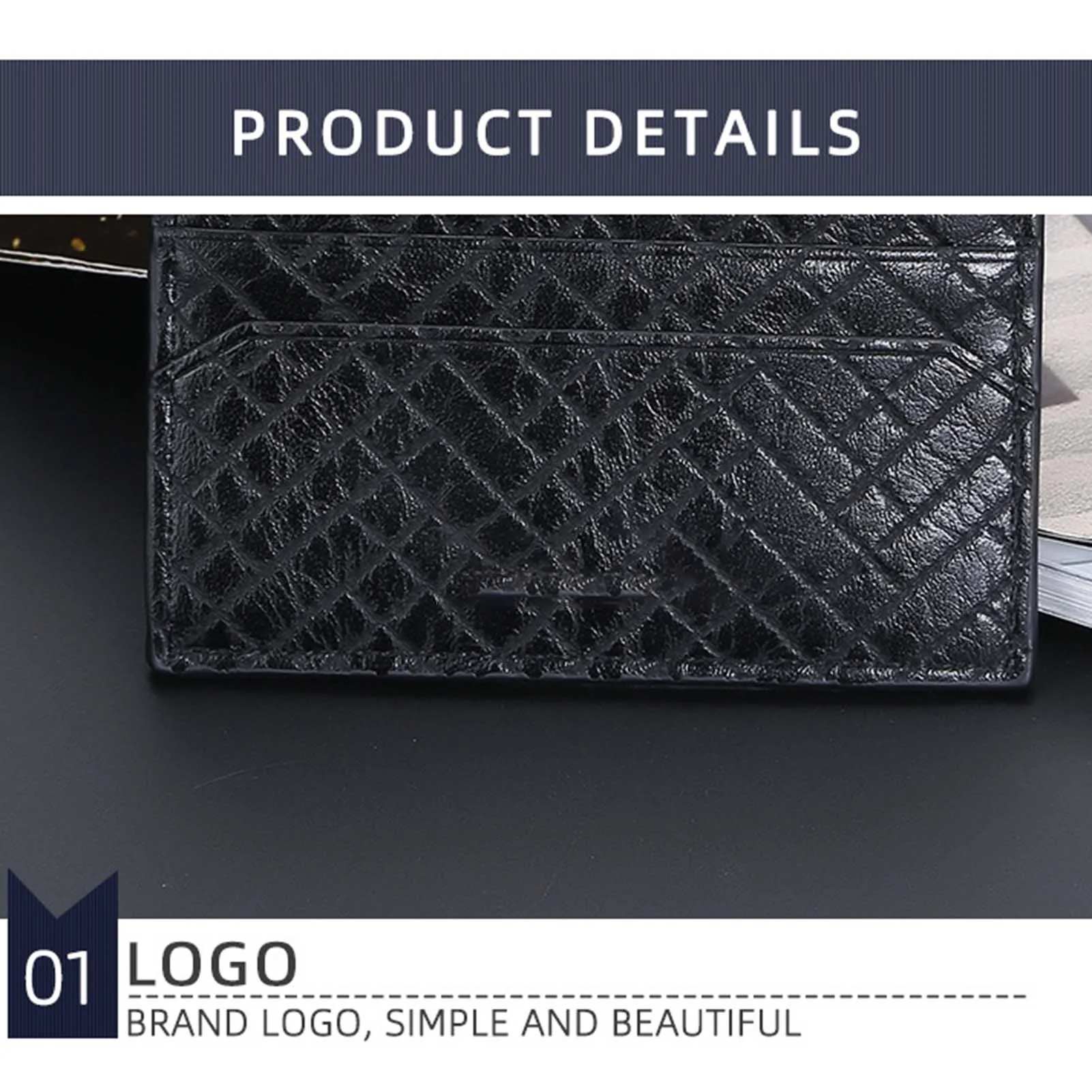 رقيقة جدا سستة بطاقة حقيبة للرجال المحمولة مقاومة للاهتراء حامل بطاقة للحصول على بطاقة المال عملة