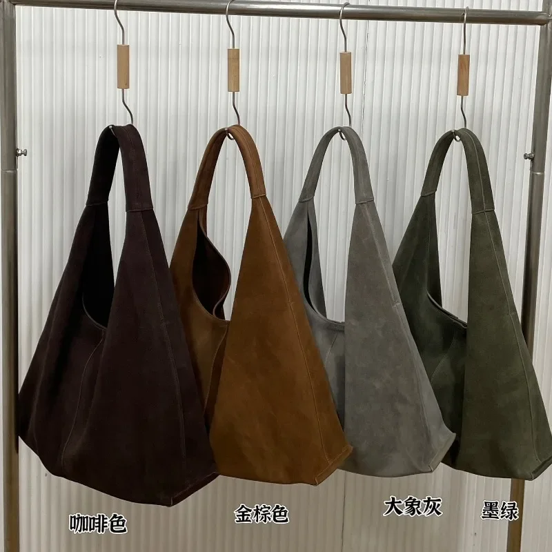 Advanced Sense Tote Bolsos Mujer Commuter Hand Bag Casual All-match Square Sac Femme Shoulder Bags New Frosted Leather Bolso