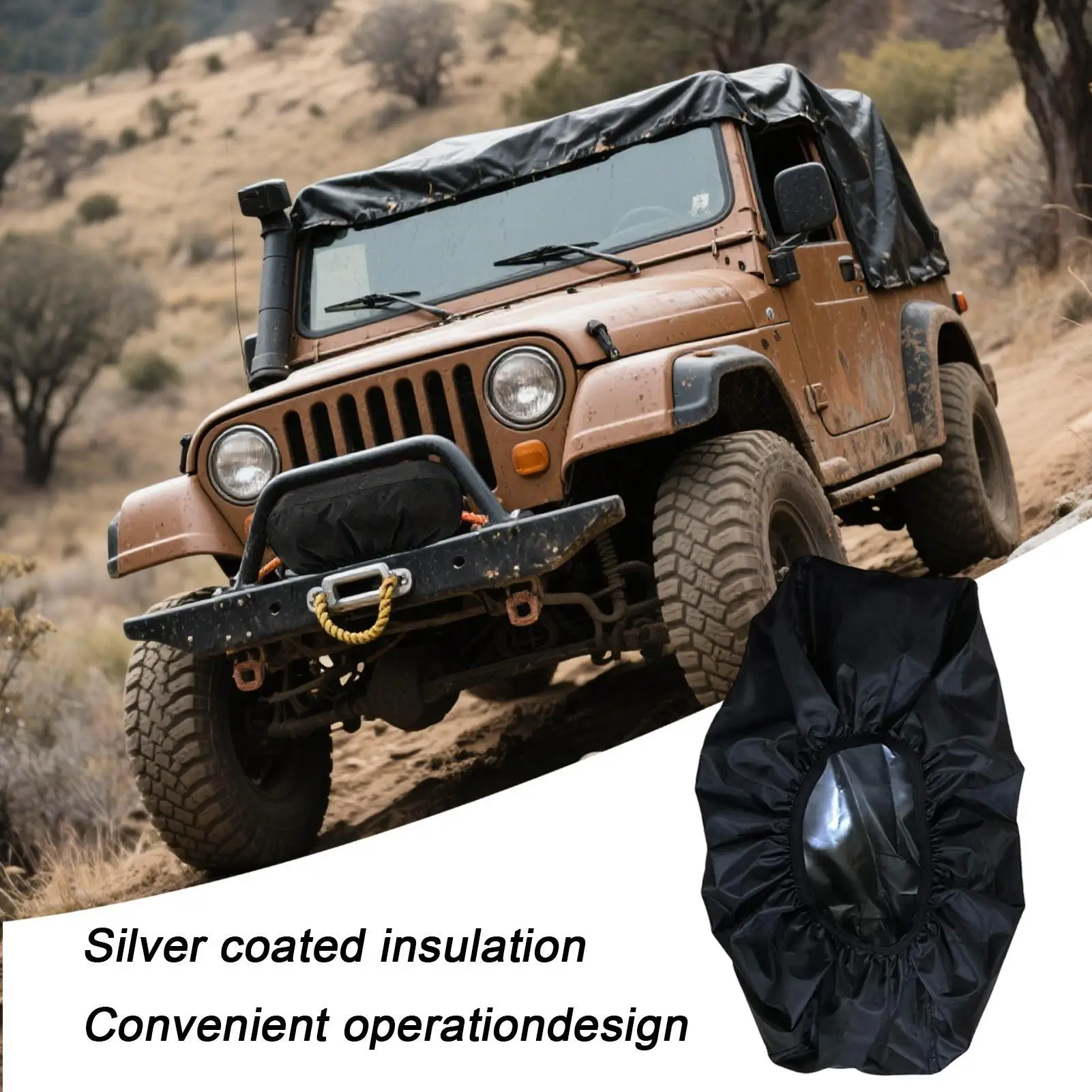 

Чехол для автомобильной лебедки, водонепроницаемый защитный чехол для лебедки, аксессуары, непромокаемая защита от ультрафиолета, защита для путешествий на открытом воздухе, путешествия в помещении