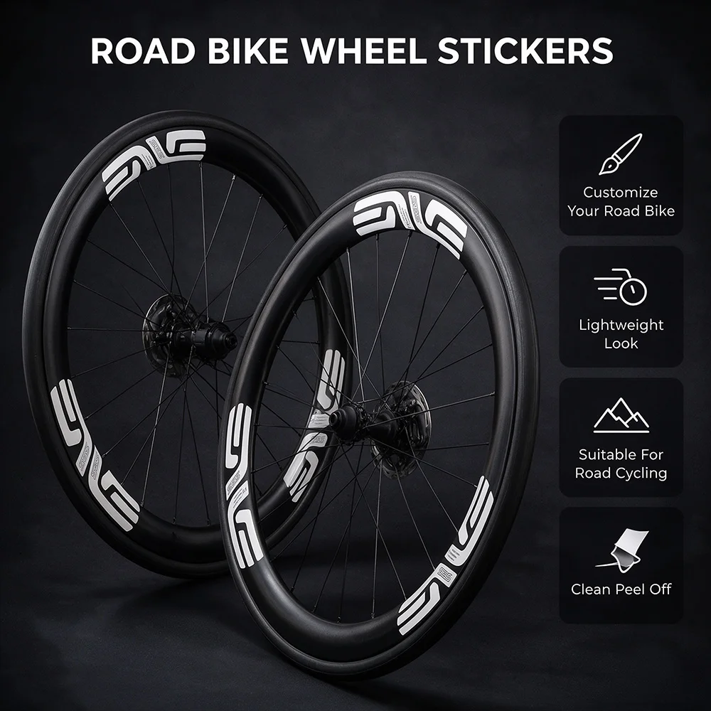 13Pcs/1set ENVE SES Road Bike Wheel Rim Stickers Waterproof Vinyl Decals for Road Bicycle Wheel Cycling Decal Stickers