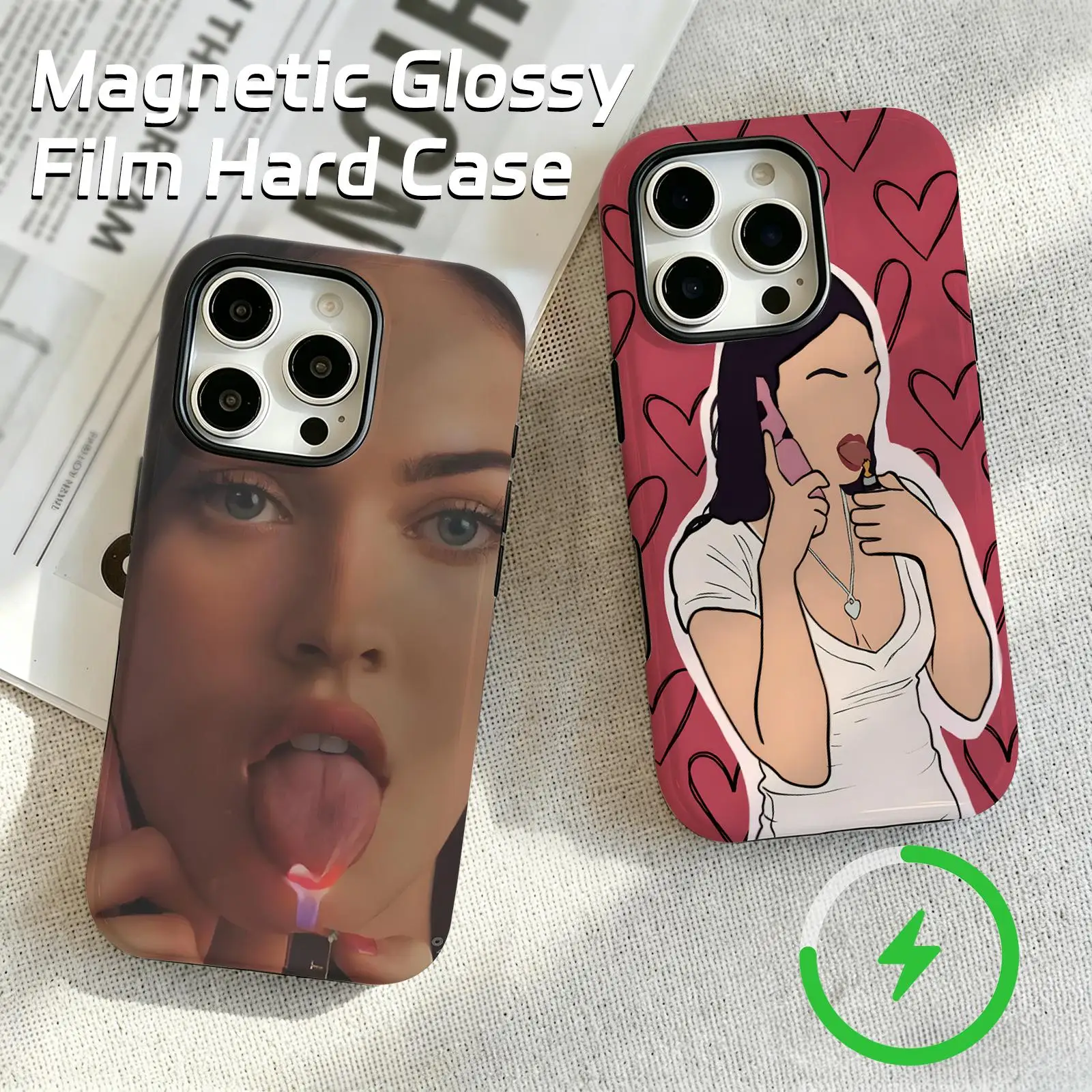 Jennifers Body Megan Fox  Phone Case For iPhone17 16 16e 15 14 13 12Plus Pro Max Glossy Magnetic Film Case