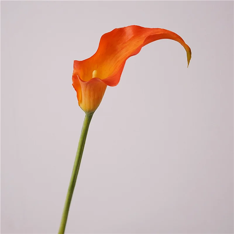 5Pcs Latex Calla Lily Real Touch Artificial Flowers Wedding Decor Bridal Bouquet Party Table Floral Arrangement Home Decorations image 3