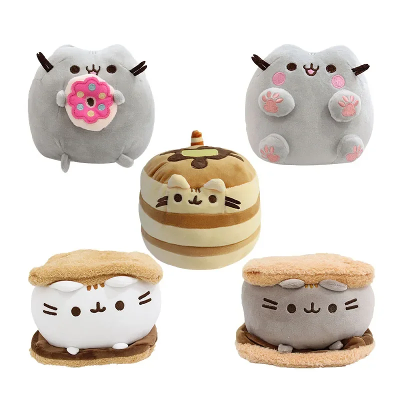 Pusheen 15 سنتيمتر دمية محشوة أنيمي لطيف القط لينة ديكور المنزل سطح المكتب غرفة نوم زخرفة ألعاب أطفال جمع اكسسوارات هدية