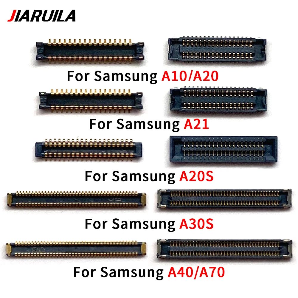 

Гибкий разъем FPC для ЖК-дисплея, 50 шт., для Samsung A10, A20, A20S, A21, A30S, A40, A70, A50S, вилка на плате