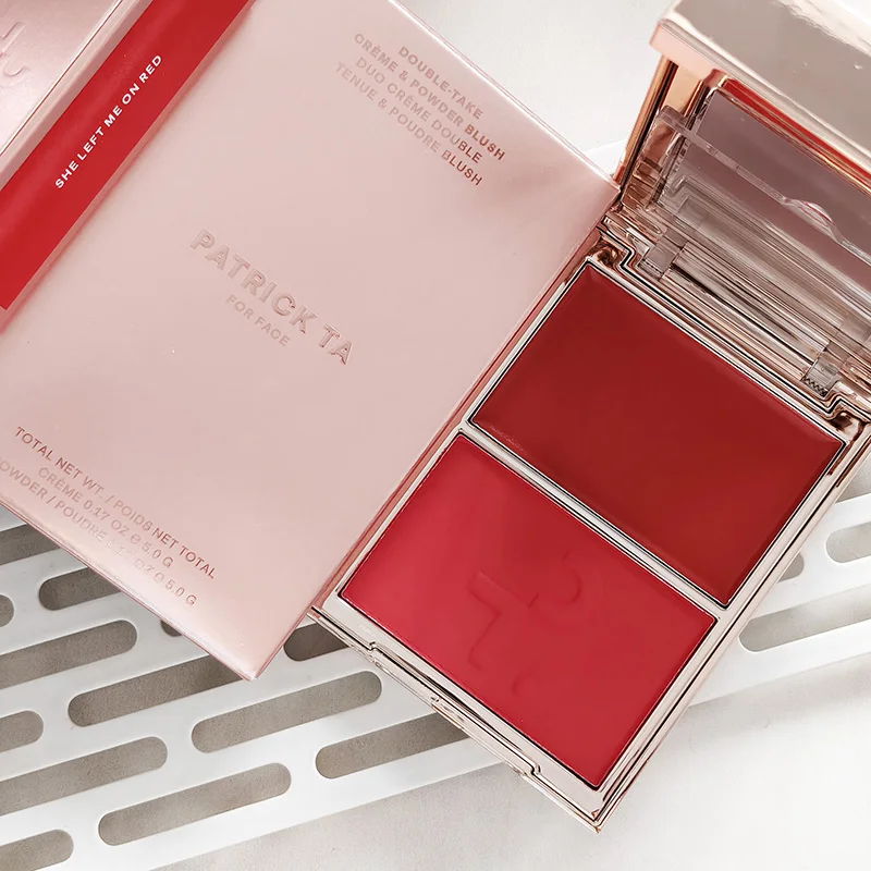 Hot Patrick Major Headlines Double Take Creme & Powder Blush Duo Lasting Face Makeup Natural Facial Coverage Powder TA Blusher image 3