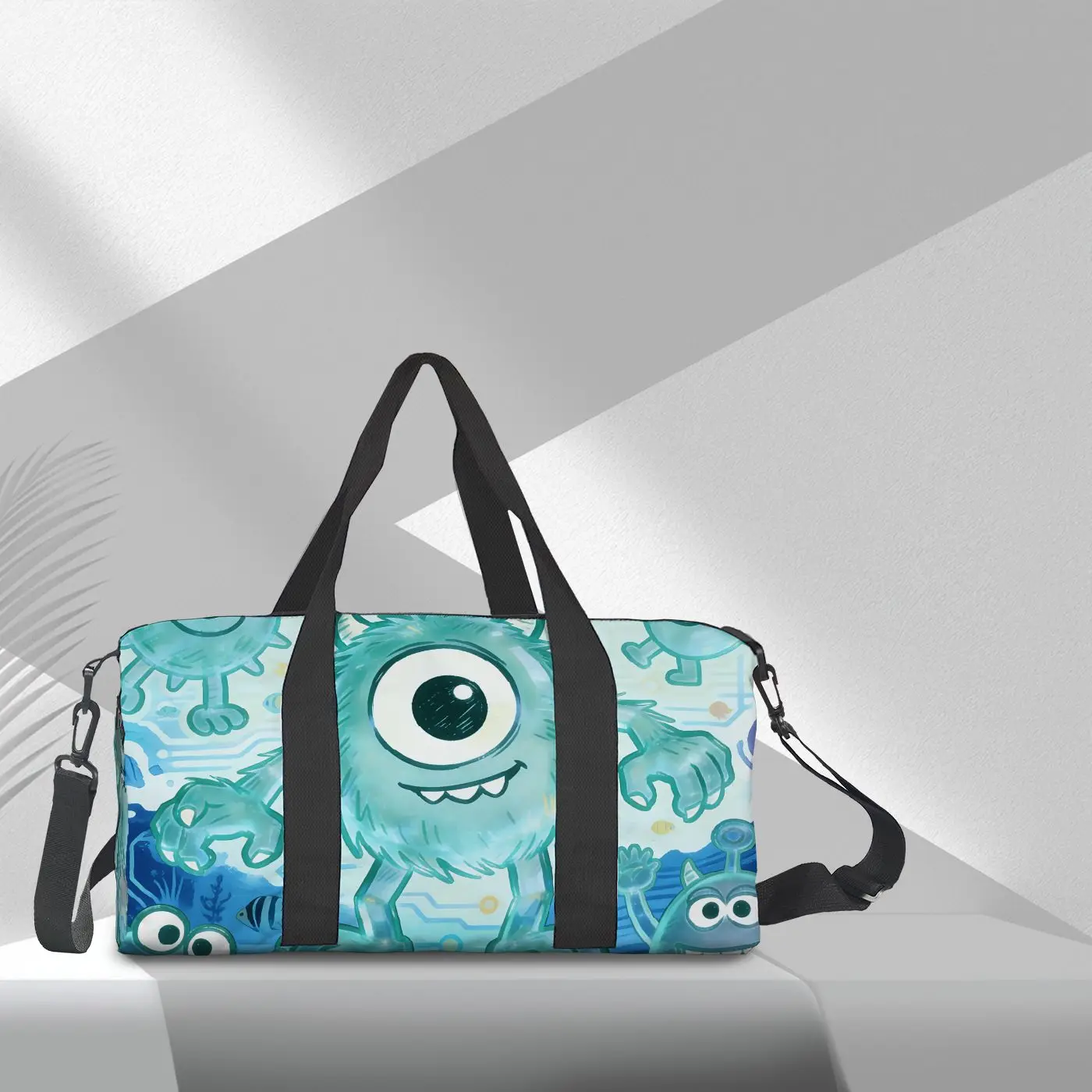 

Monsters, Inc.,Tote Bag, Gym Bag, Shoulder Bag, High-Quality, Large Capacity, Fashionable Gift, Casual Travel