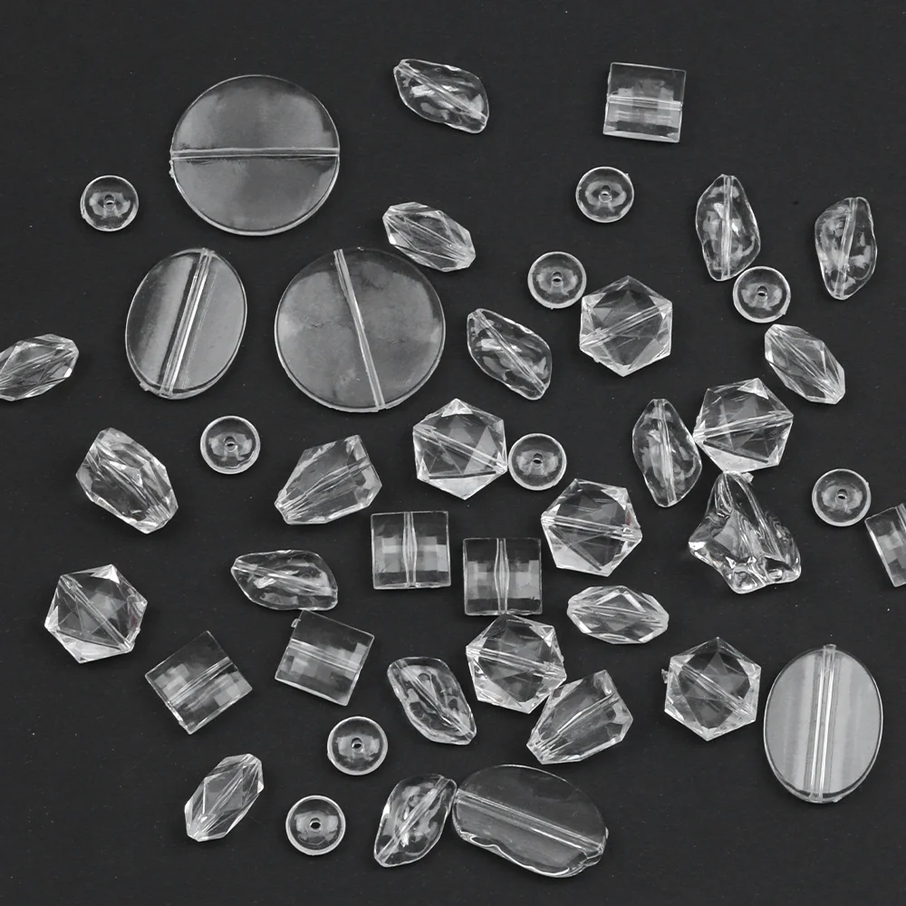 

Cordial Design 480g/Bag Acrylic Bead/Hand Made/Various Shape/Jewelry Accessories/DIY Clear Beads Making/Beads For Jewelry