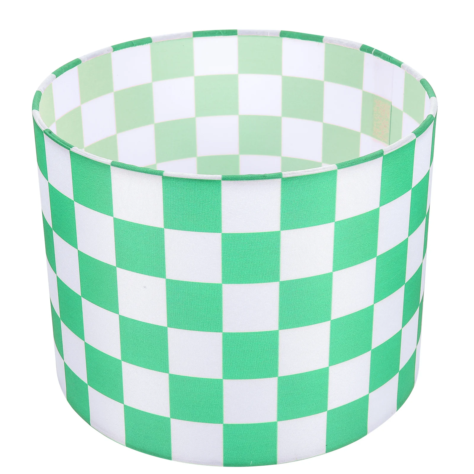 

Linen Lampshade Checkerd Shades Floor Buffalo Plaid Drum Checkered Print with Stripes Black Checked