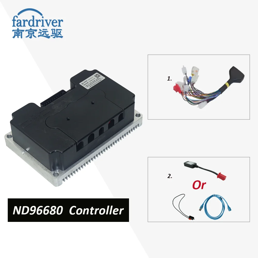 Fardriver ND96680 BLDC 96V 680A Programmable Electric Motorcycle Controller For 4-6KW QSMotor Scooter Accessories